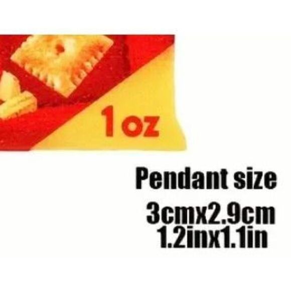 NWT Cheeze-IT Original Snack Bag Fun Dangle Hook Earrings - Picture 3 of 4